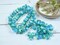 *25* 6x9mm Blended Turquoise Aqua AB Faceted Large Hole Rondelle Roller Beads